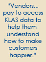 Vendors pay to access